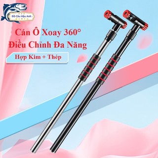 Cán ô xoay 360 độ hợp kim nhôm, thép không gỉ cao cấp kk21