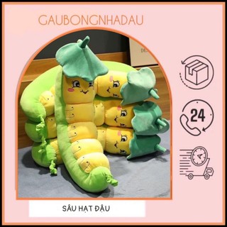 Gấu bông Sâu hạt đậu siêu cute dành cho bé