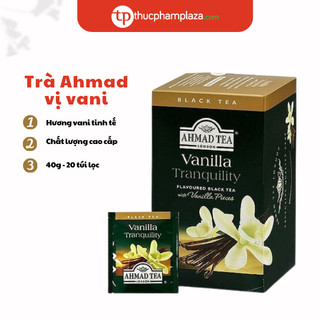 Trà ahmad vị vani hộp 40g 20 túi lọc có bao thiếc