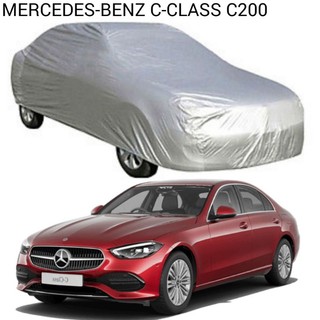 Bạt phủ xe ô tô MERCEDES C200 vải dù tráng bạc chống mưa và nắng tốt kèm hộp đựng tiện lợi