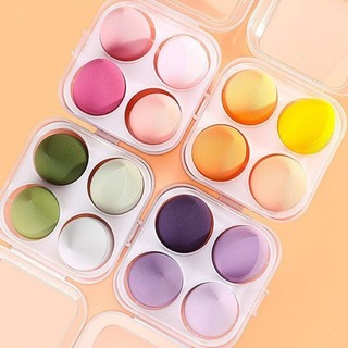 Set 4 bông mút trang điểm mềm mịn tiện lợi