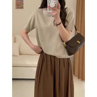 𝗟𝗔 𝗖𝗛𝗔𝗥𝗠𝗘́ |Áo mongtoghi cộc trơn 3046