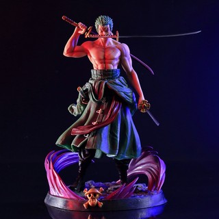 Mô hình roronoa zoro trạng thái chiến đấu dáng đứng siêu ngầu 26cm fullbox | mô hình one piece siêu chất