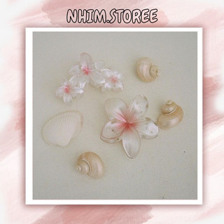 Kẹp tóc hoa sứ tráng gương loại 1