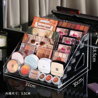 Khay Trưng Bày Đa Năng Hộp Đựng Phấn Mắt Bảng Màu Trang Điểm Tủ Để Bàn Ký Túc Xá Kệ Acrylic Mỹ Phẩm Giá Đựng Son Môi