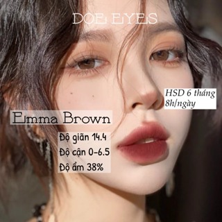 Kính Áp Tròng DOE EYES Lens EMMA BROWN Độ Cận 1