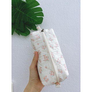 [Chần Bông] - Túi pouch đựng Mỹ phẩm chần bông handmade