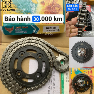Nhông sên đĩa ben thai 10 li, nhông xích xe máy dream - wave, jupiter - sirius, exciter future win