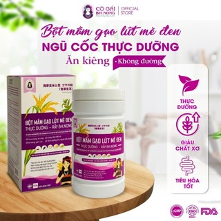 Bột Gạo Lứt Mè Đen Rang Tay Thực Dưỡng Ăn Kiêng Giảm Cân Cô Gái Bhnong 500gr