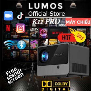 Máy chiếu K11 PRO Smart 4K UHD LED Hệ điều hành Android WiFi Bluetooth HDMI USB Máy chiếu mini gia đình