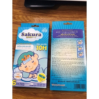 Miếng dán hạ sốt Sakura hộp 6miếng dán
