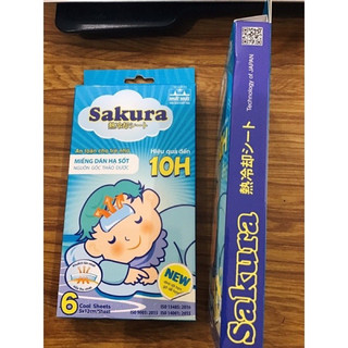 Miếng dán hạ sốt Sakura hộp 6miếng dán