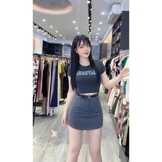 Áo thun dáng croptop basic - LADY.Clothing