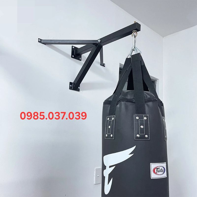 COMBO Khung treo bao cát gắn tường cao cấp + vỏ bao cát 0.6m_1.8m