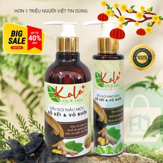 [CHÍNH HÃNG] DẦU GỘI THẢO MỘC KALA CAO CẤP CHIẾT XUẤT BỒ KẾT VÀ VỎ BƯỞI 300ml