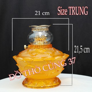 Đèn dầu lưu ly 6711 - đèn dầu cát tường