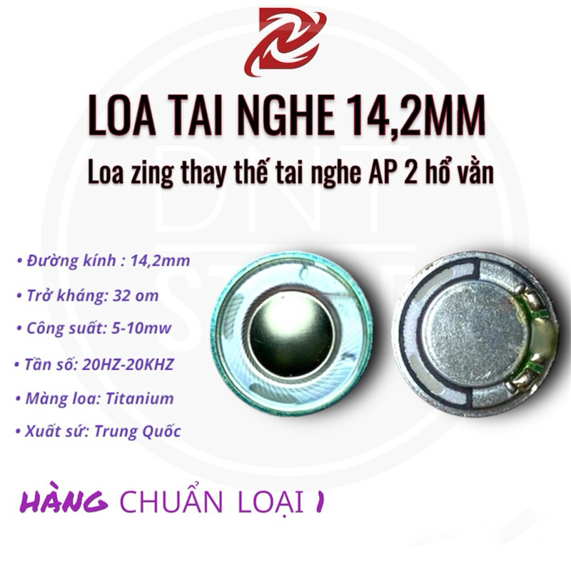 Loa zing thay thế tai nghe hổ vằn 1562m 1562u 1562e đường kính 14.2mm màng loa titan ANC tự động giả