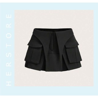 Her bigsize - chân váy túi hộp xếp ly bigsize 50-85kg h033