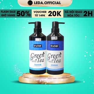 Dầu gội GREEN TEA MEIKI bản ngăn gàu, Dầu gội xả Meiki trà xanh 780ML