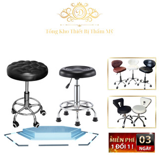 Ghế xoay dùng trong spa, phun săm | Ghế múi xoay, ghế thường cho spa Ghế múi xoay dùng cho spa nail phun xăm