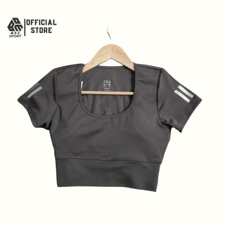 Áo croptop bigsize thể thao nữ tập gym yoga kiểu phối lưới sau lưng cực mát