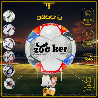 Quả bóng đá zocker da svd size 5, tặng vớ túi lưới kim bơm, quả bóng zocker, bóng zocker svd size 5