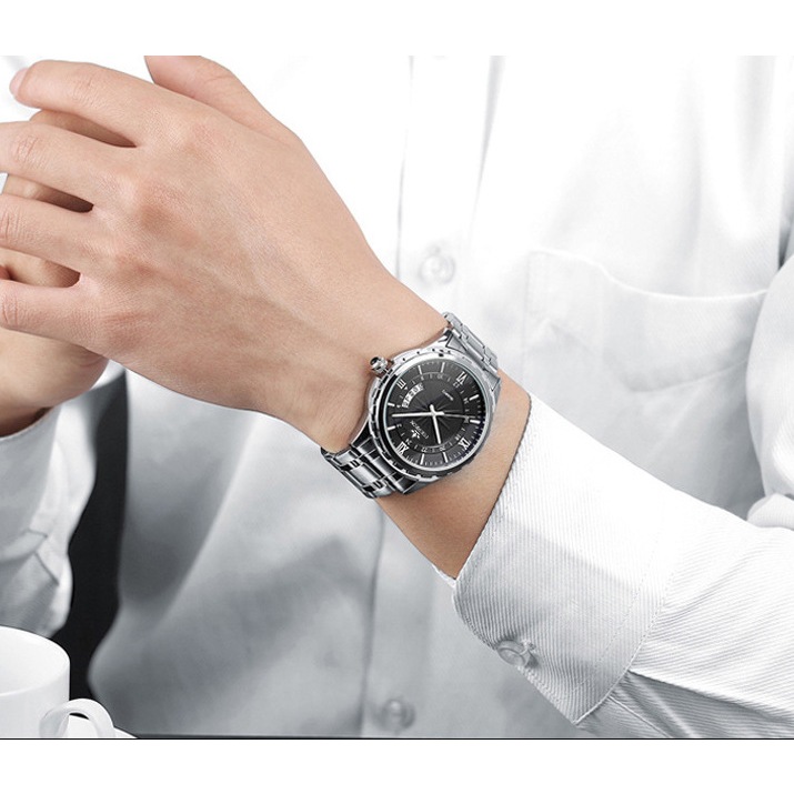 Đồng Hồ Nam FOURRON FR222 lịch ngày sang trọng không thấm nước 3ATM Hợp Kim | BigBuy360 - bigbuy360.vn