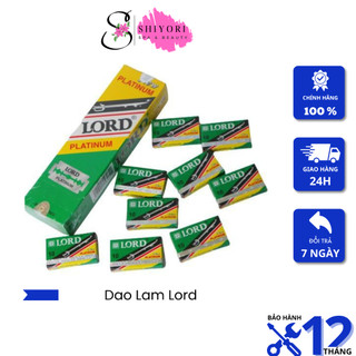 Dao lam lord 1 hộp 10 lưỡi, dao cạo lông mày, cạo râu