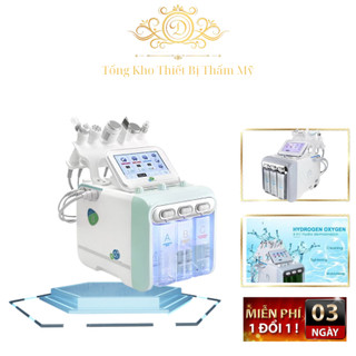 Máy chăm sóc da mặt 6 chức năng Aqua H2O2 6in1 Hút mụn | Máy chăm sóc da H2O2 chuyên dụng cho Spa, thẩm mỹ viện