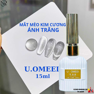 Mắt mèo ánh trăng O.UMEEI không bị xám màu - Mắt mèo kim cương ánh trăng O.UMEEI hạt mịn siêu sáng - Nails Red