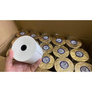 Thùng 50 cuộn giấy in hóa đơn k80x80 cuộn lớn, giấy in bill K80, giấy in cho máy POS