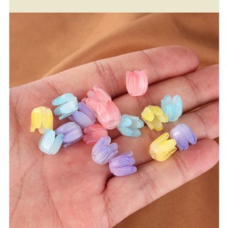 Hoa tulip mini bằng nhựa acrylic , nguyên liệu làm bó hoa tulip, bó hoa phát sáng, đèn ngủ hoa tulip