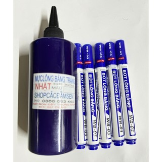 10 cây Bút lông bảng trắng Bida xóa dể dàng loại lớn, TLW03 Ngòi viết , mực viết