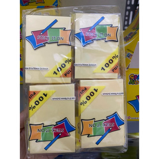 Giấy nhớ, giấy note vàng 4 size