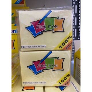 Giấy nhớ, giấy note vàng 4 size