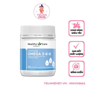 Viên uống Omega369/Omega3 viên mẫu mới Healthy Care (khách chọn kĩ phân loại khi đặt ạ)