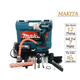 Máy siết bulong MAKITA 199v đa năng vặn ốc khoan bắt vít phụ kiện đầy đủ