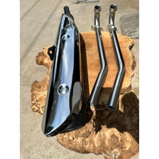 Pô wave alpha 110 hàng 1.1 móc ấm êm, pxl, tặng kèm cổ pô inox gắn wave sirius exciter 50cc swm...