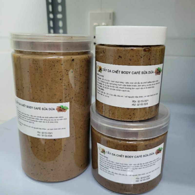 TẨY TẾ BÀO CHẾT BODY CAFE SỮA DỪA AHA HŨ 1 KG | BigBuy360 - bigbuy360.vn