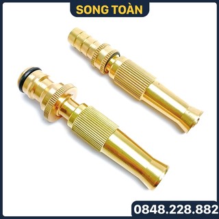 Béc Phun Rửa Xe Đồng Thau, Đầu Phun Rửa Xe Tăng Áp Đuôi Nối Nhanh 16mm
