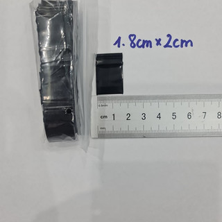 100 chiếc túi zip màu đen 1,8cm x 2cm loại dày