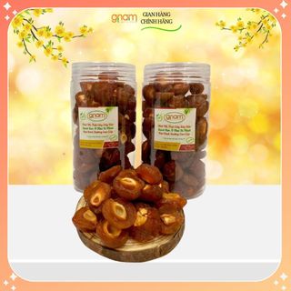 Mứt anh đào táo chẻ sấy dẻo đào nâu bổ đôi chua ngọt siêu ngon - hộp 250g/500g