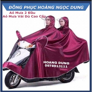 Áo mưa 2 đầu vải dù, áo mưa phản quang 2 đầu, áo mưa đi xe máy áo mưa vải dù 2 đầu có phản quàng