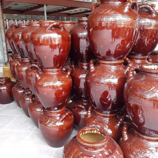 Hũ gạo bình rượu gốm sứ Bát Tràng 10 20 30 lít