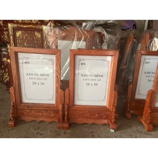 Khung ảnh thờ cao cấp, khung hình bàn thờ gỗ hương nhiều kích thước