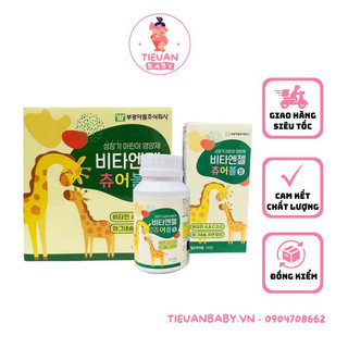 Kẹo canxi hươu cao cổ 120v - Hàn quốc mẫu mới
