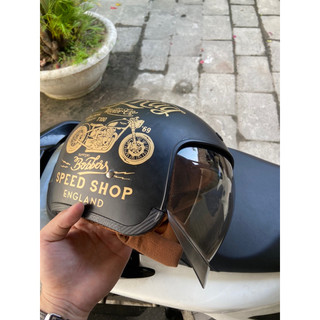 Mũ bảo hiểm royal ,andes , napoli 3/4 kính âm 99%
