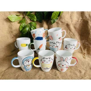 Cốc thóp sứ vẽ tay ko nắp 330ml hàng Bát Tràng