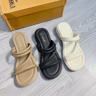 Cathycloset- dép kẹp quai chéo full box