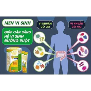 Men vi sinh đường ruột ( mua 1 tặng 1 chai siro ho mật ong tỏi đen)